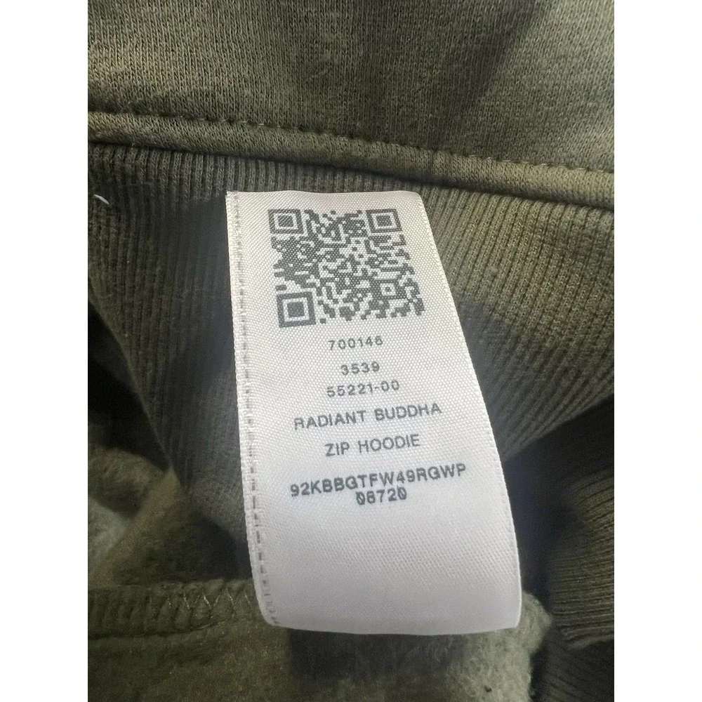 True Religion Radiant Buddha Zip Hoodie Olive Green Mens Small 92KBBGTFW49RGWP
